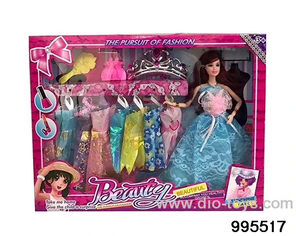 Barbie doll suit in window box