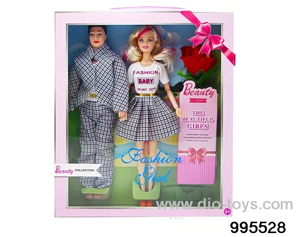 Barbie doll suit in window box