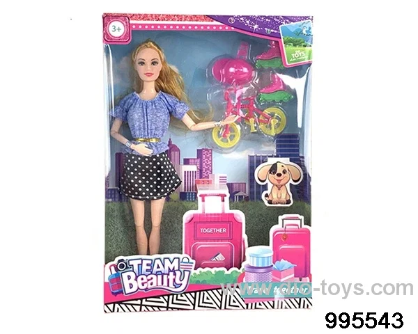 Barbie doll suit in window box