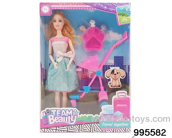 Barbie doll suit in window box