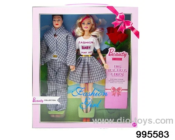 Barbie doll suit in window box
