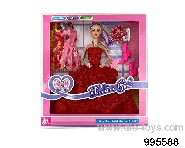 Barbie doll suit in window box