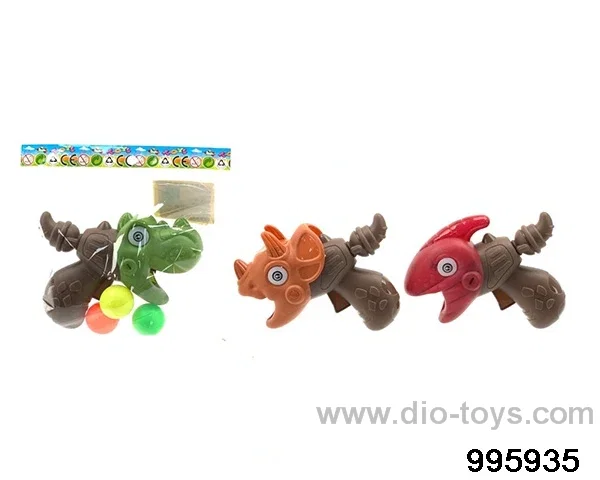 Dinosaur table tennis gun in opp bag