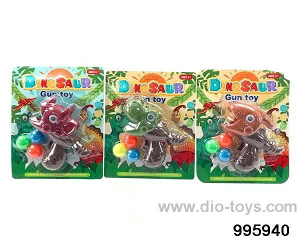 Dinosaur table tennis gun in Blister card