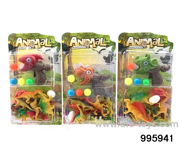 Dinosaur table tennis gun in Blister card