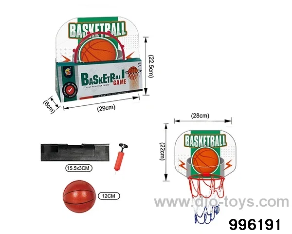 Small basketball board in display box