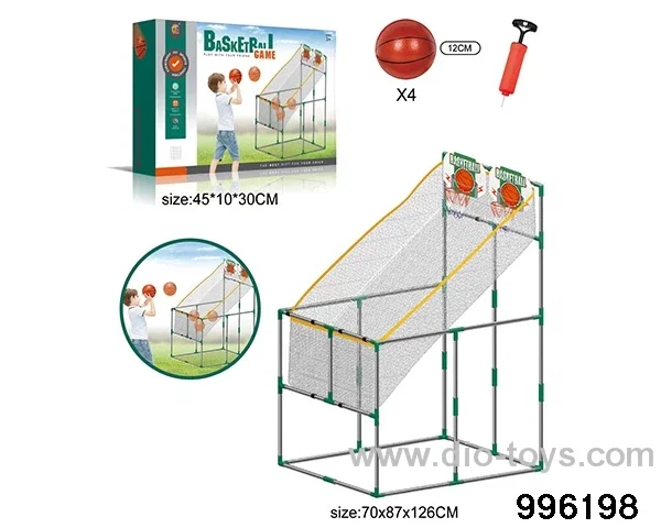 Double small basketball board shooting machine in color box