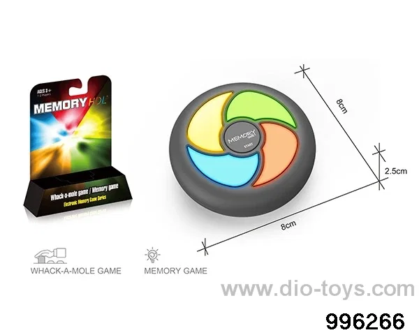 Memory game machine&ground mouse (round 4 keys) in box
