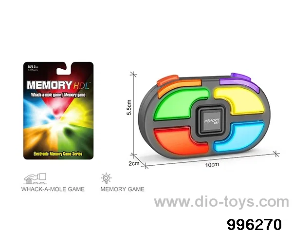 Memory game machine&ground mouse (oval 6 keys) in Blister card