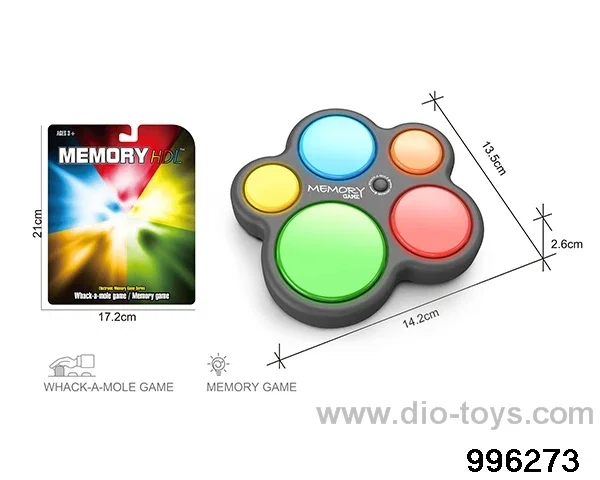 Four-in-one memory game machine (pattern) in Blister card