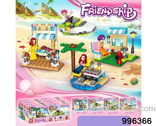 Building block toy in display box