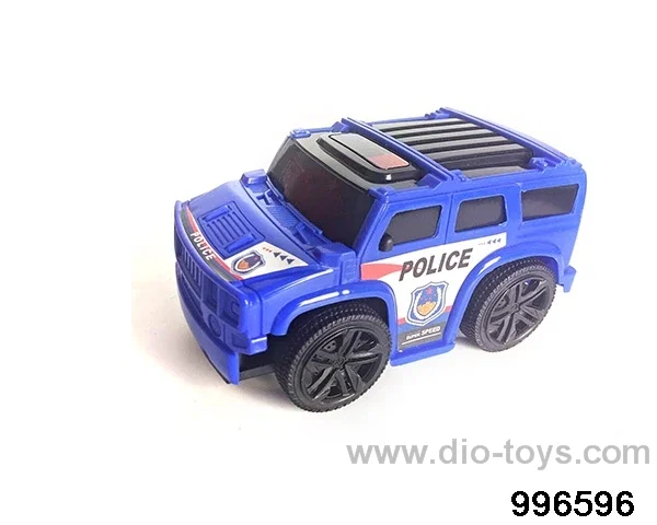 Q plate inertial police car in opp bag