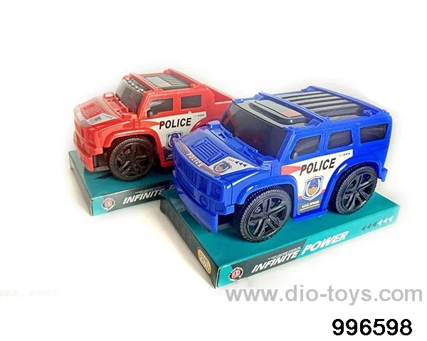 Q plate inertia police car mixed with two models in PVC cover