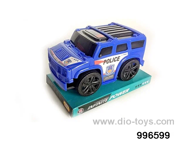 Q plate inertial police car in PVC cover