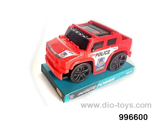 Q plate inertial police car in PVC cover