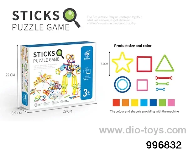 Building block toy in color box