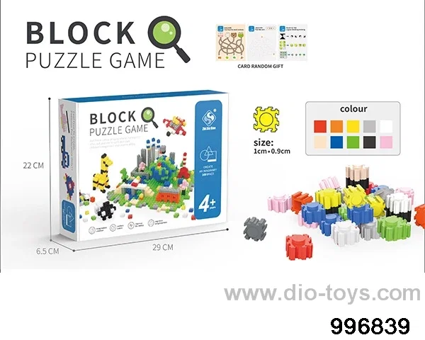 Building block toy in color box