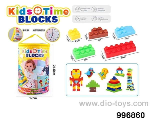 Building block toy in Hand bag