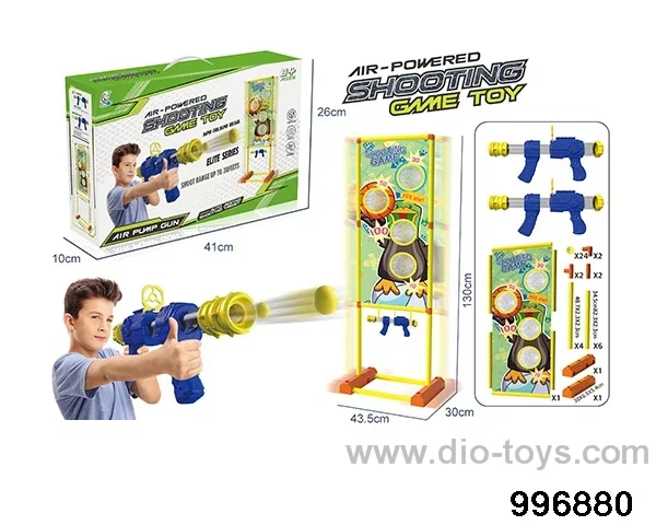 Move two guns to hit me duck target in color box