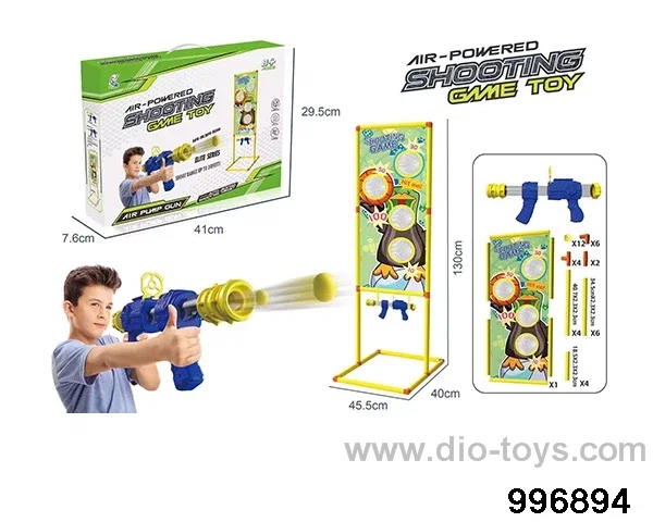 Single-air air gun 12 bullets+hit me duck target in color box