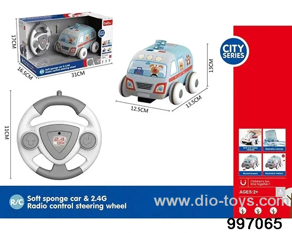 2.4G RC 2ch plush ambulance in display box