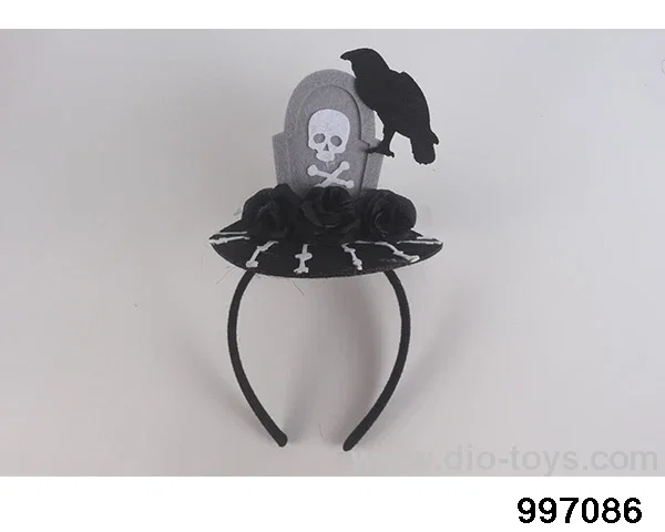 Halloween Crow Skull Head Buckle in opp bag
