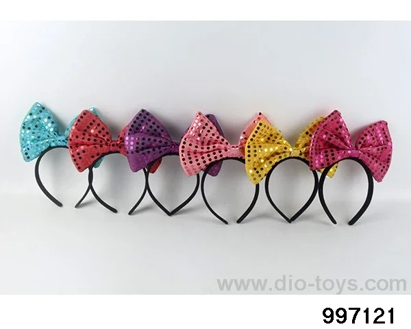 Sequin flash bow buckle in opp bag