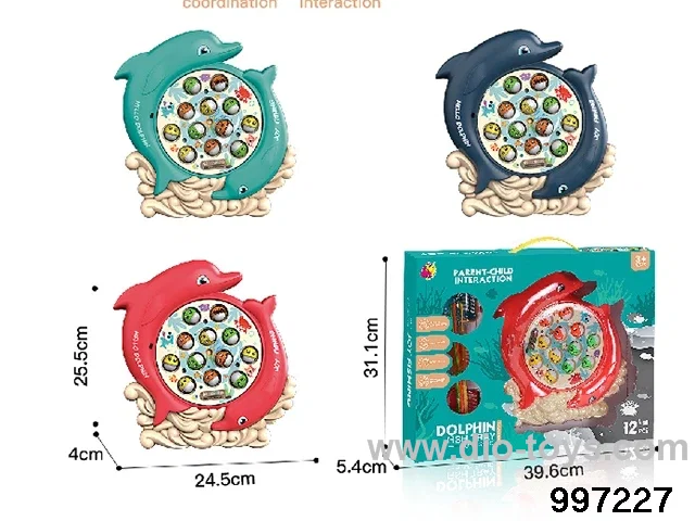 fishing toys set in window box