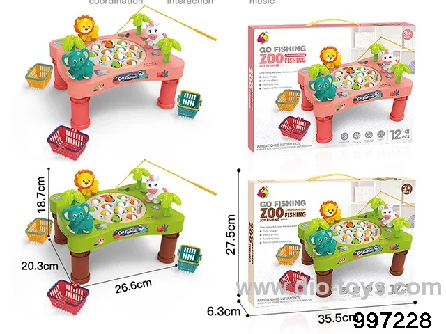 fishing toys set in color box