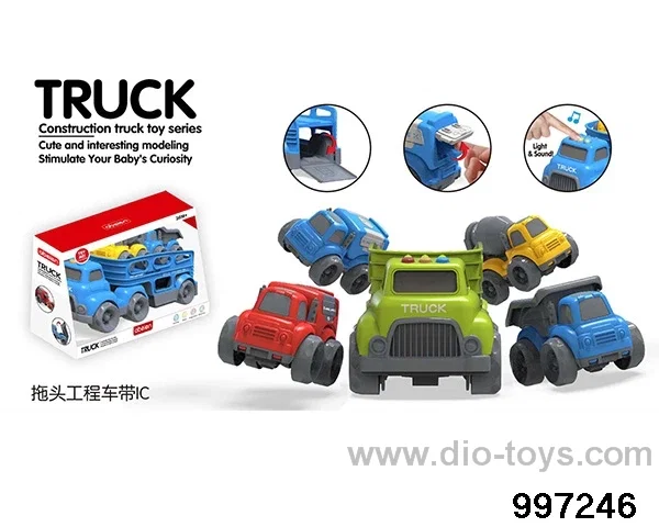 Tractor engineering vehicle with IC in display box