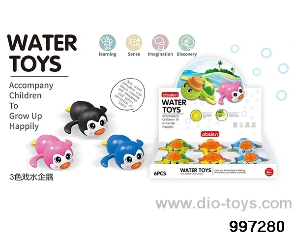 3-color water penguin/6pcs in display box