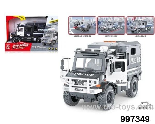 friction police car with light/sound
