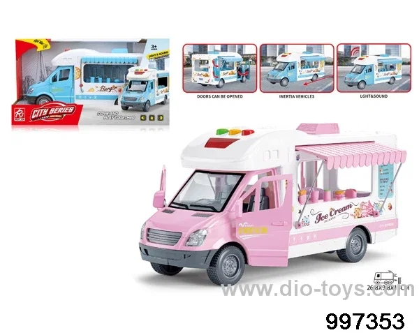 friction ice cream car with light/sound