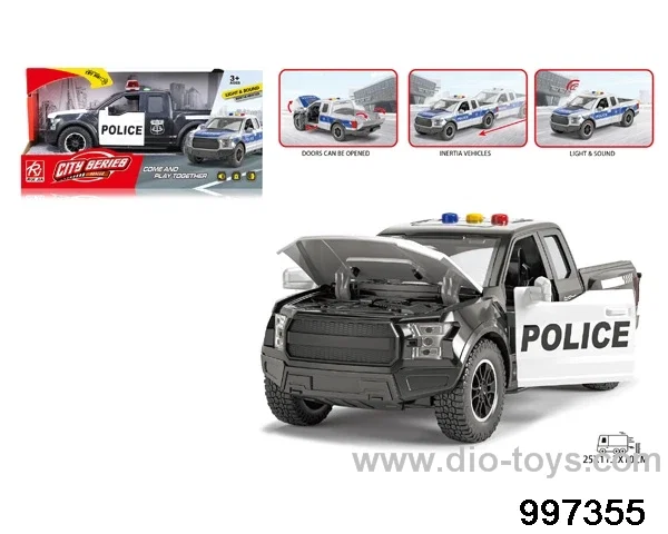 friction police car with light/sound