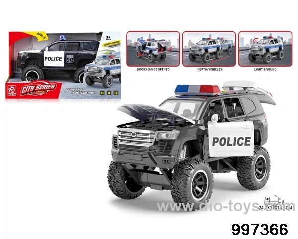 friction police car with light/sound