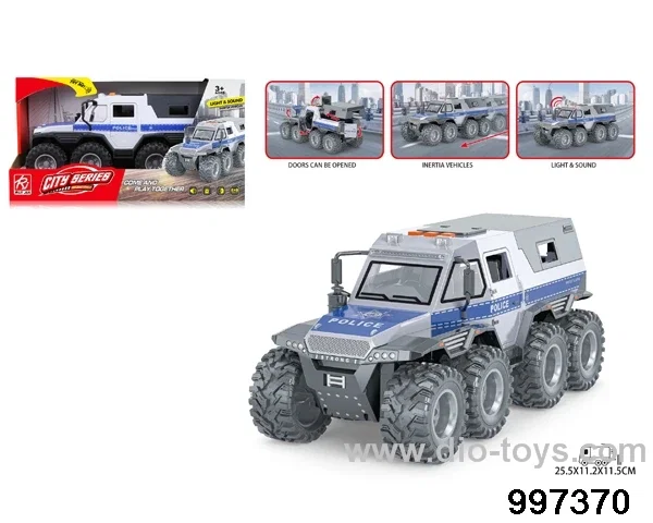 friction police car with light/sound