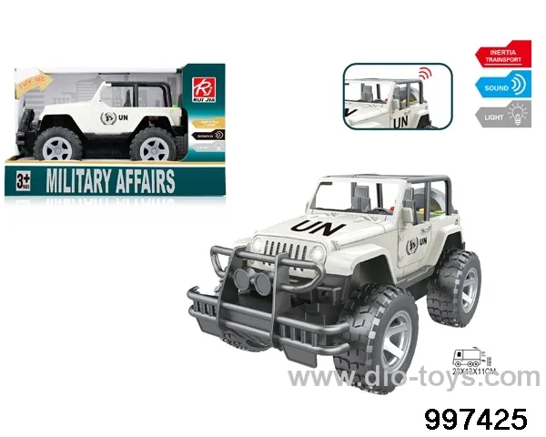 1:16 friction jeep with light/sound