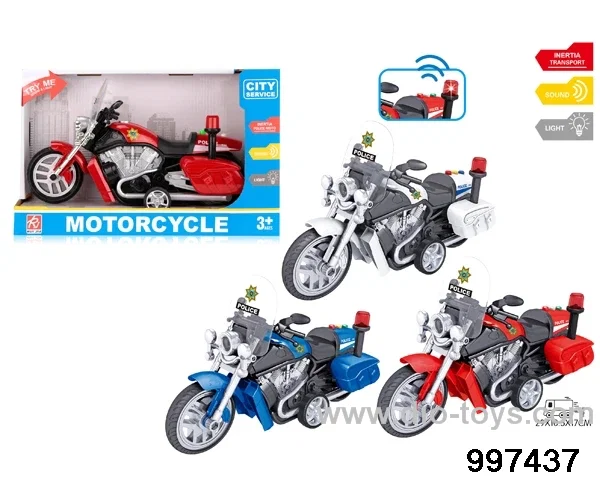 1:16 friction motorcycle with light/sound