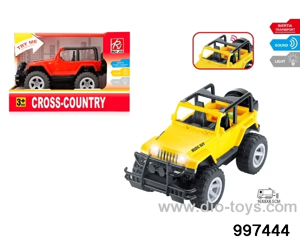 1:32 friction jeep with light/sound