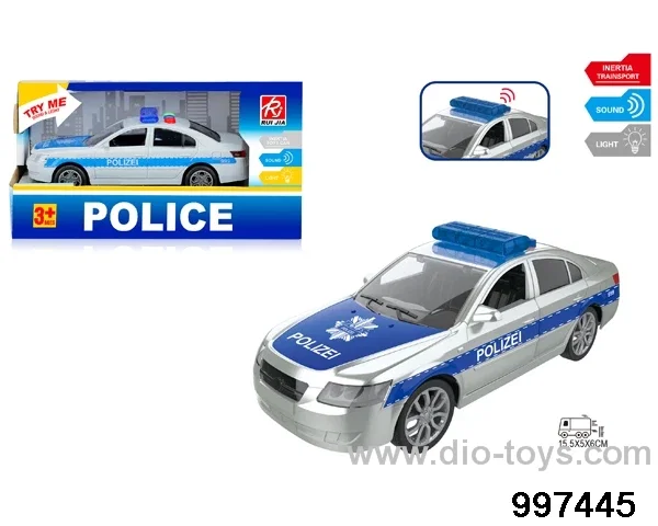 1:32 friction police car with light/sound