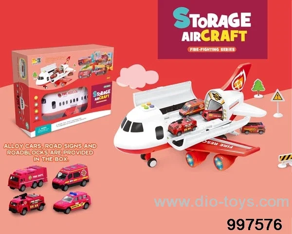large-sized storage inertial airplane with sound and colorful flashing lights