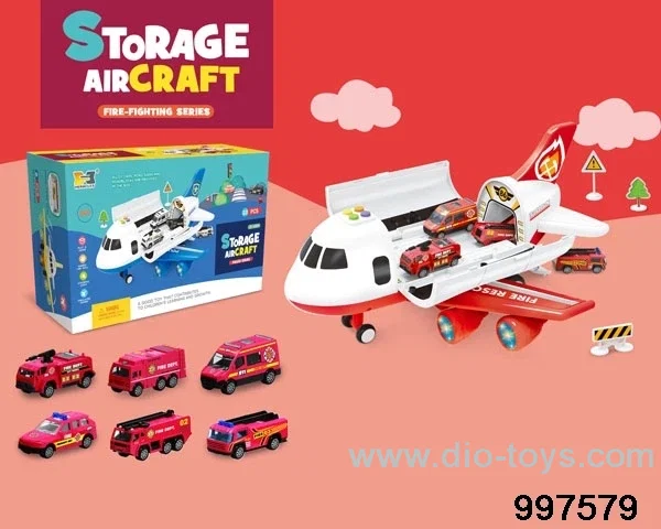 large-sized storage inertial airplane with sound and colorful flashing lights