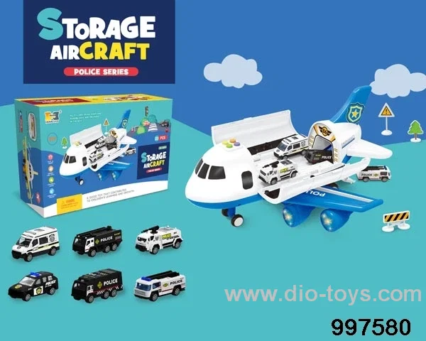large-sized storage inertial airplane with sound and colorful flashing lights