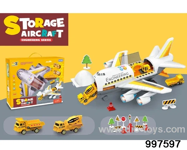 inertial storage aircraft with sound and colorful lights