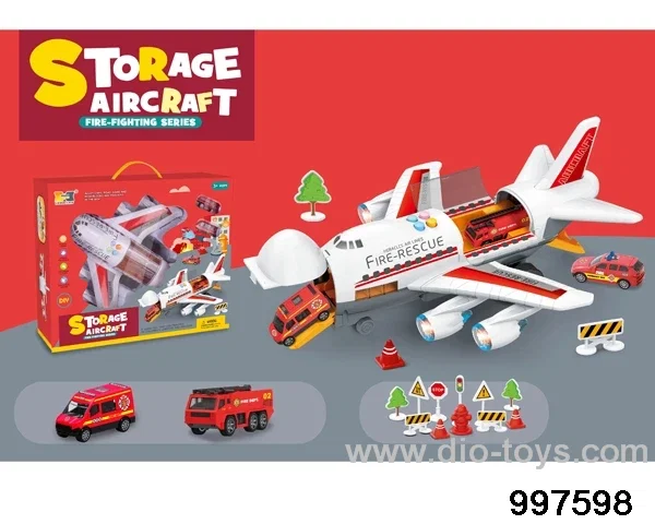 inertial storage aircraft with sound and colorful lights