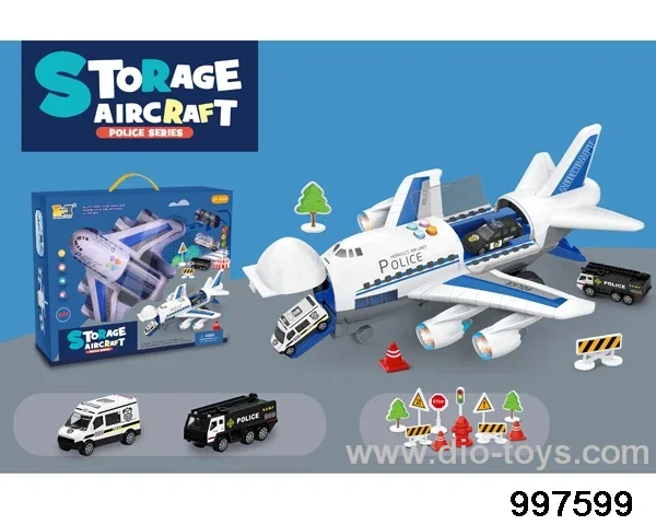 inertial storage aircraft with sound and colorful lights