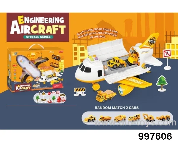 small-sized inertial storage airplane with sound and colorful lights