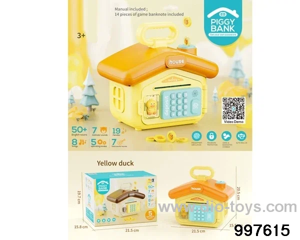 Educational Interactive Piggy Bank/Electronic safe