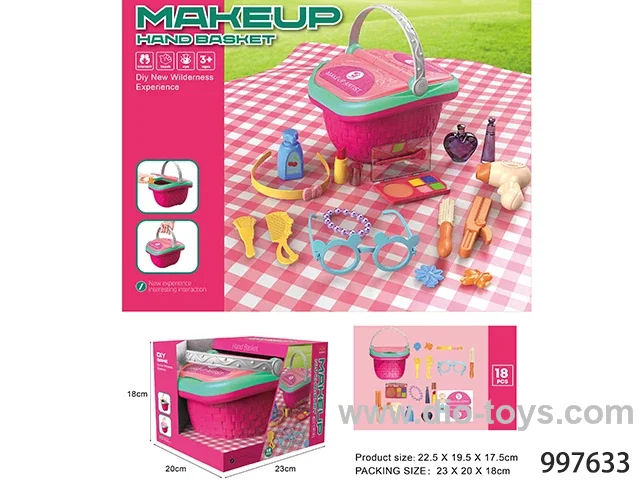 beauty set picnic basket in window box