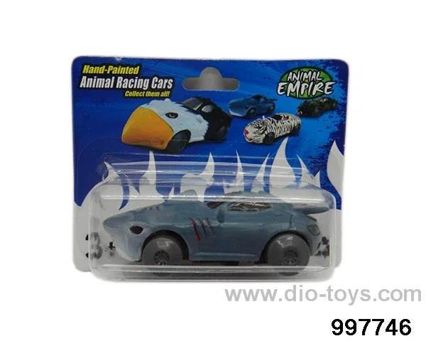 Friction/Pull Back Animal Sport Car- Shark in Blister card